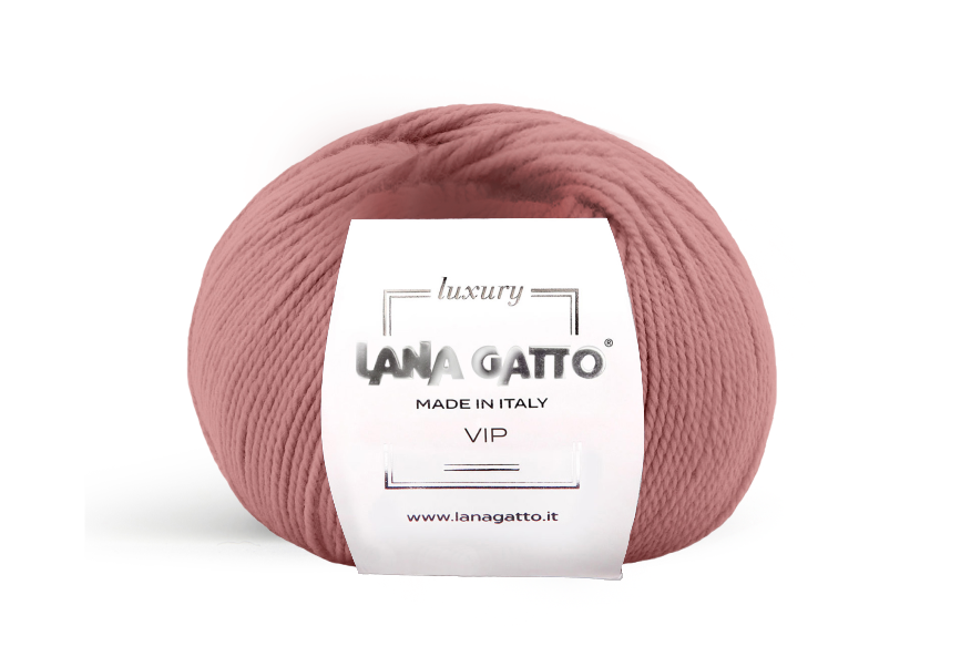 Lana Gatto VIP 14739 - Weiches Merino-Cashmere-Garn aus Italien. Ideal für Pullover, Schals und hochwertige Strickprojekte.