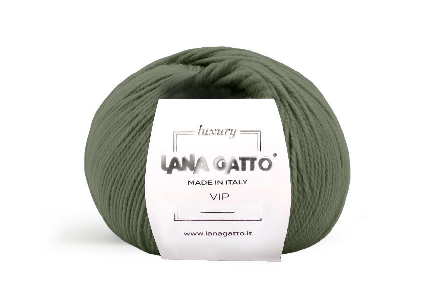 Lana Gatto VIP 8434 - Weiches Merino-Cashmere-Garn aus Italien. Ideal für Pullover, Schals und hochwertige Strickprojekte.