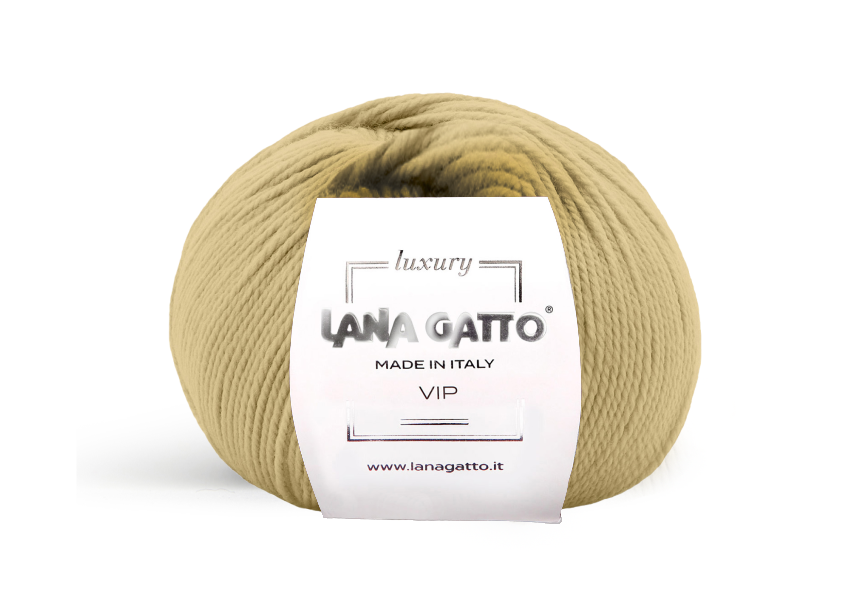 Lana Gatto VIP 9357 - Weiches Merino-Cashmere-Garn aus Italien. Ideal für Pullover, Schals und hochwertige Strickprojekte.