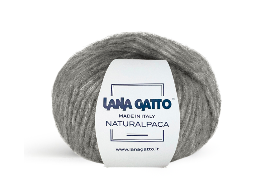 Lana Gatto Naturalpaca 31138 - Weiches Chainette-Garn aus Alpaka, Wolle & Baumwolle. Für leichte, formstabile Strickprojekte