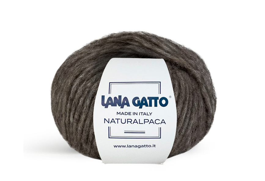 Lana Gatto Naturalpaca 31139 - Weiches Chainette-Garn aus Alpaka, Wolle & Baumwolle. Für leichte, formstabile Strickprojekte