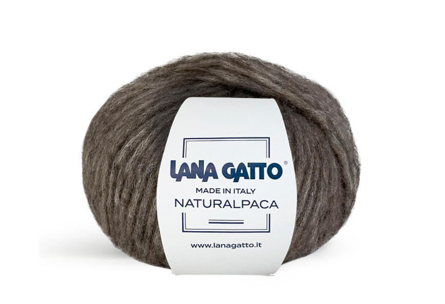 Lana Gatto Naturalpaca 31142 - Weiches Chainette-Garn aus Alpaka, Wolle & Baumwolle. Für leichte, formstabile Strickprojekte