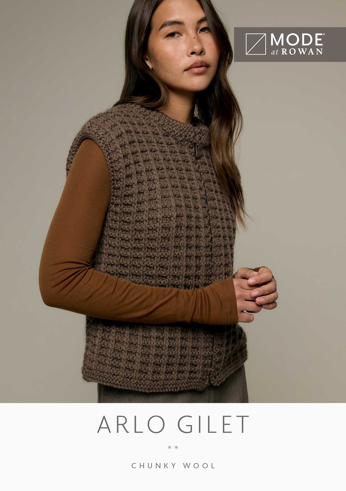 ARLO GILET | MODE at ROWAN | CHUNKY WOOL
