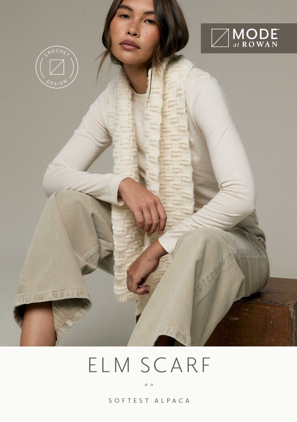 ELM SCARF | MODE at ROWAN | SOFTEST ALPACA