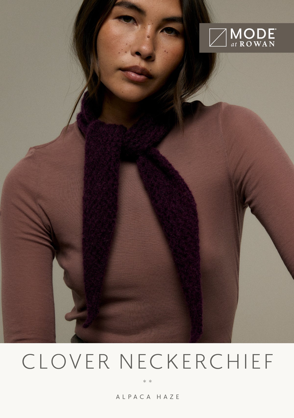 CLOVER NECKERCHIEF | MODE at ROWAN | ALPACA HAZE