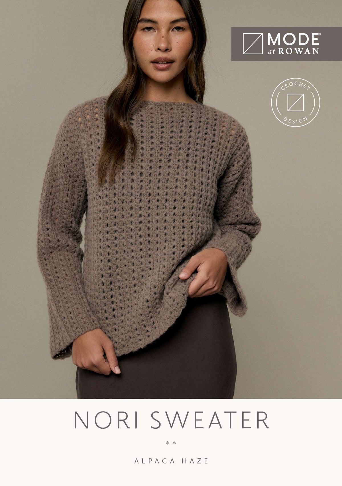 NORI SWEATER | MODE at ROWAN | ALPACA HAZE