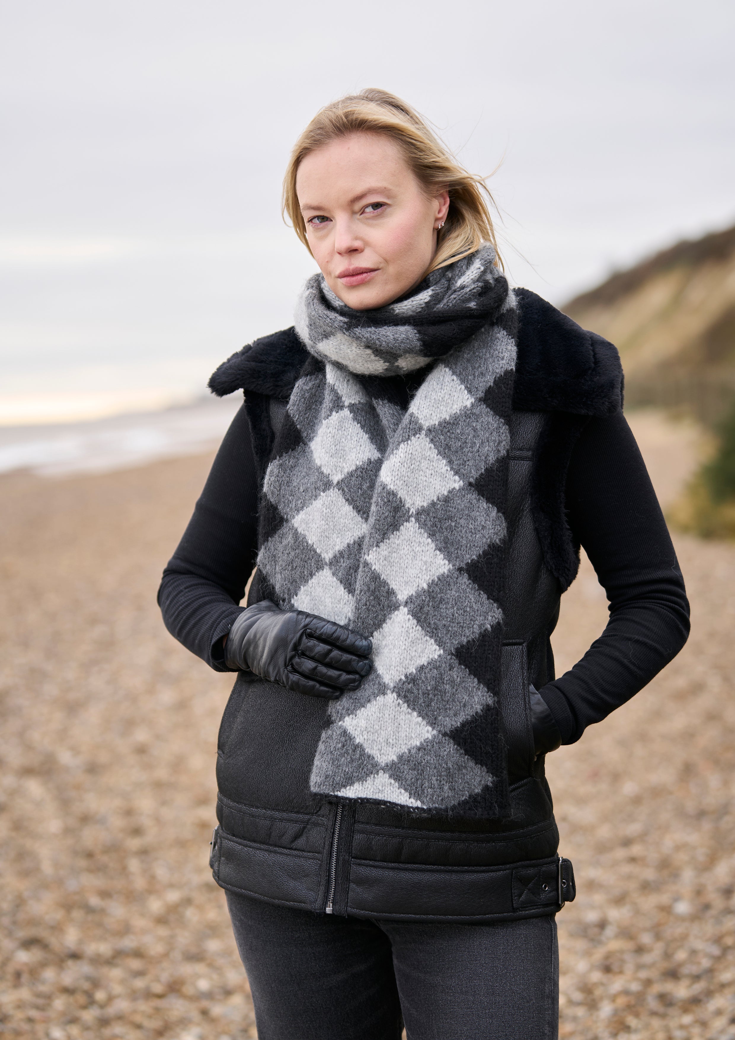 WAVE Wrap & Hat | MODE at ROWAN | SOFTEST ALPACA