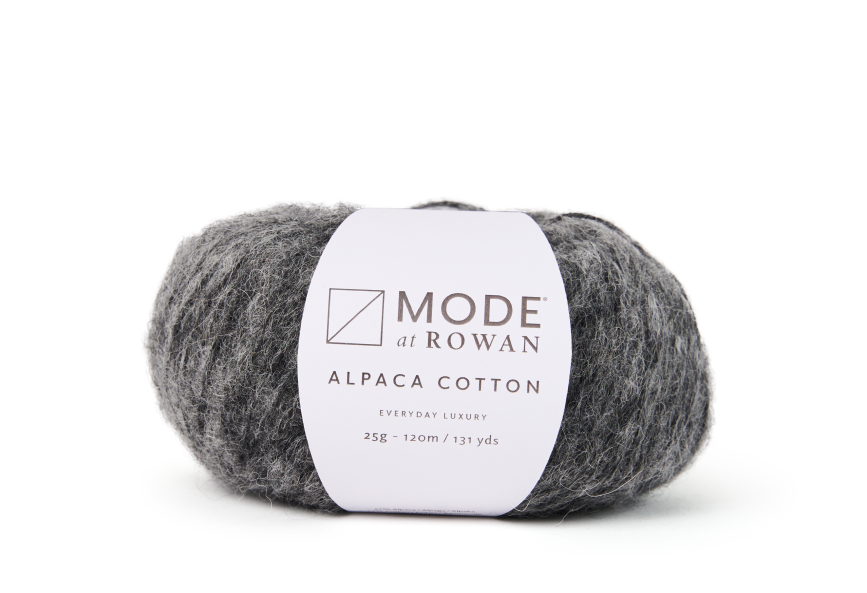 MODE at ROWAN Alpaca Cotton federleichtes Premium-Garn für Stricken und Häkeln, ideales Naturgarn für Tücher, Loops, Schals und nachhaltige Handmade Fashion