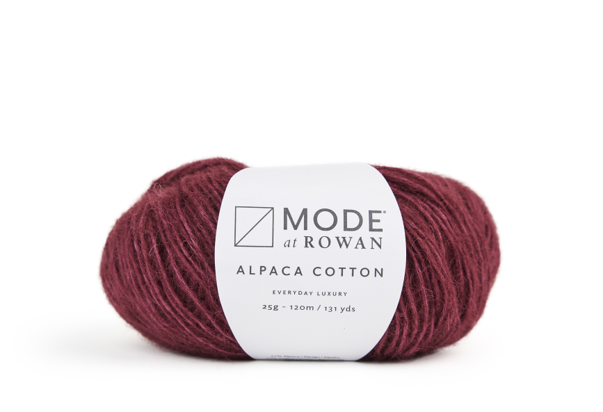 MODE at ROWAN Alpaca Cotton luxuriöses Premium-Garn aus 57% Alpaka und 43% Baumwolle, hochwertiges Strickgarn für leichte Pullover, Cardigans und elegante ganzjährige Damenmode