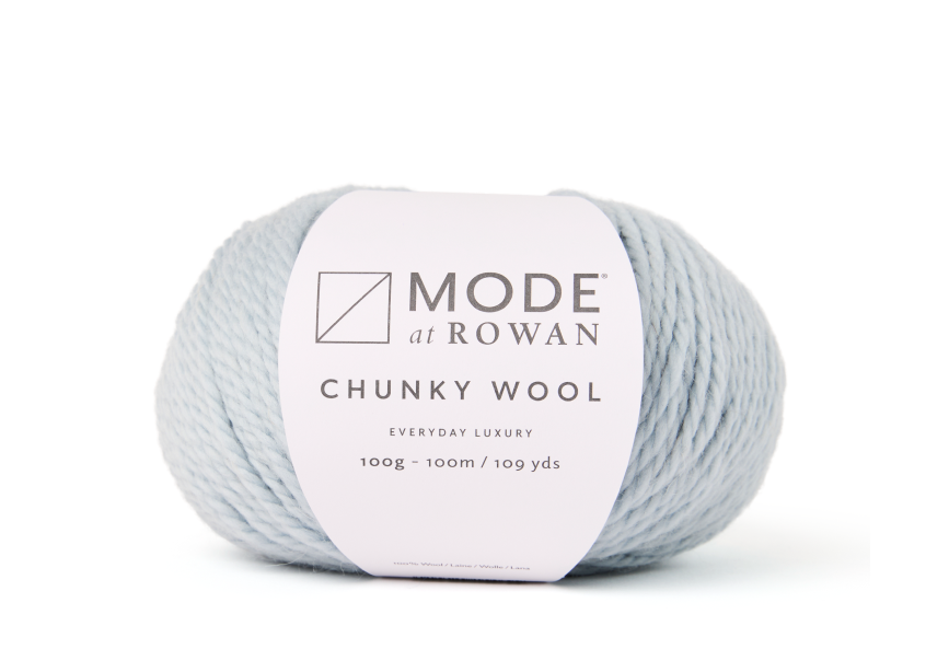 Chunky Wool Strickgarn von MODE at ROWAN aus 100% Wolle, hochwertiges dickes Garn für schnelle DIY-Strickprojekte, Wintermode, Mützen stricken, Schals und warme Accessoires mit 100 m Lauflänge