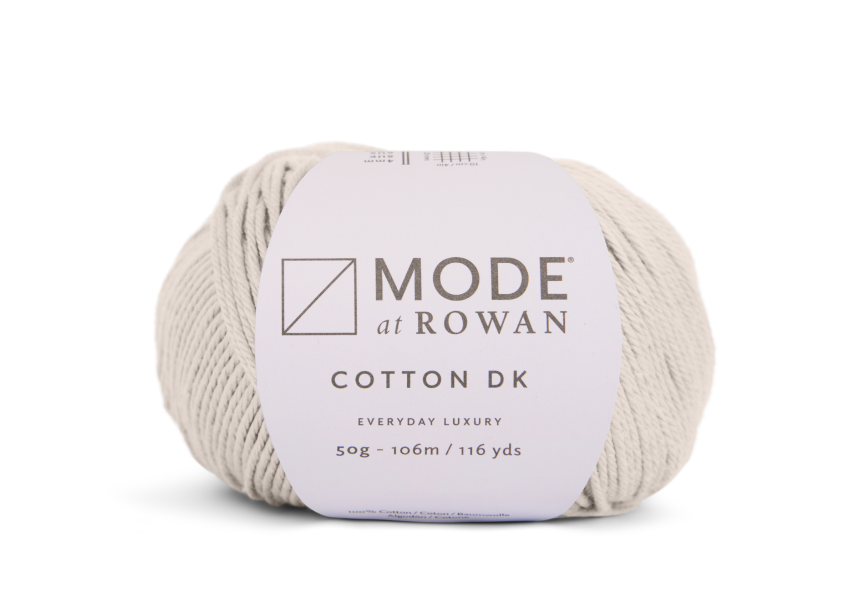 MODE at ROWAN Cotton DK hochwertiges DK-Strickgarn aus 100% Baumwolle, formstabil und maschinenwaschbar, ideal für Sommerkleidung, leichte Pullover, Accessoires und nachhaltige DIY-Handarbeitsprojekte