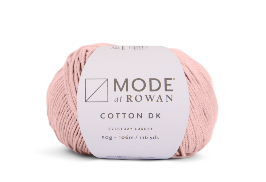 MODE at ROWAN Cotton DK Premium-Strickgarn aus feinster Baumwolle, formstabil und pflegeleicht, perfekt für leichte Pullover, Cardigans, Kinderkleidung und moderne Alltagsmode mit hoher Tragequalität