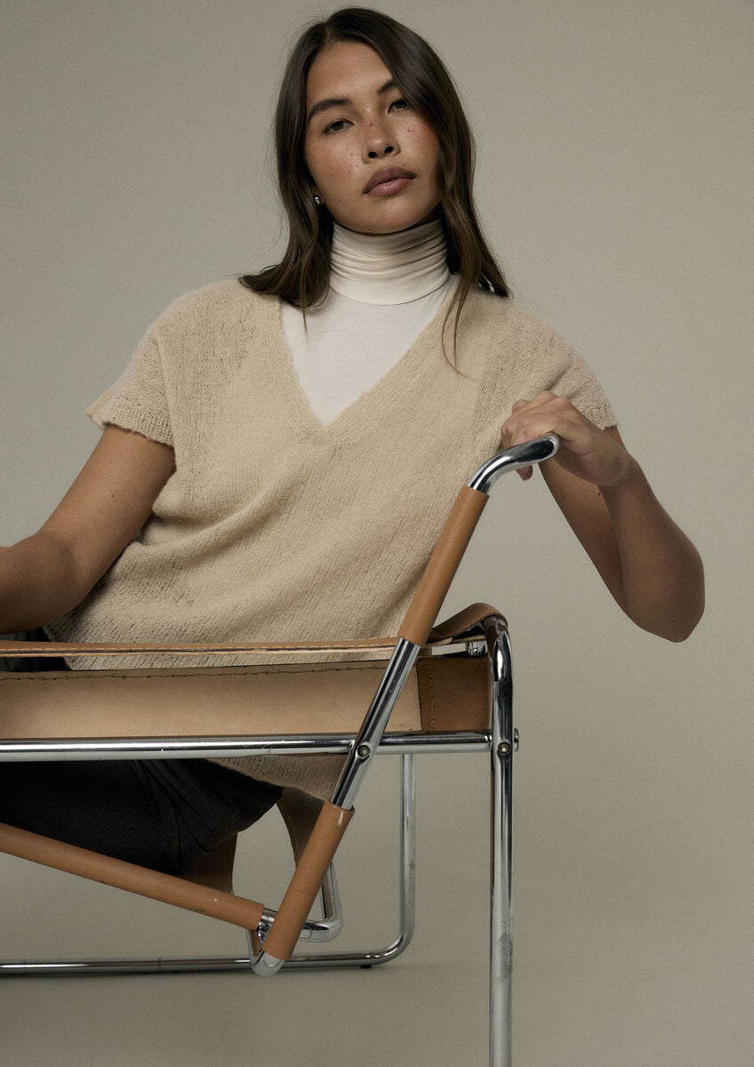SAFFRON TOP | MODE at ROWAN | ALPACA HAZE