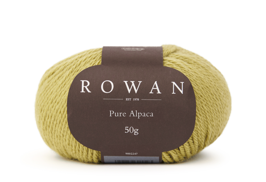 ROWAN PURE ALPACA Strickgarn aus 100% Alpaka, hochwertiges Premium Alpakagarn für Stricken und Häkeln, besonders weich, luxuriös und leicht, ideal für Pullover, Cardigans, Schals, Mützen und exklusive Handmade Strickprojekte mit perfekter Maschendefinition