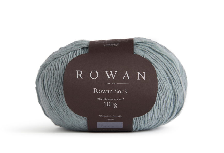 ROWAN SOCK Strickgarn aus 75% Superwash Wolle und 25% Polyamid, hochwertiges Sockengarn für Stricken und Häkeln, besonders weich, strapazierfähig und maschinenwaschbar, ideal für handgestrickte Socken, Pullover, Schals, Mützen und moderne DIY Strickprojekte