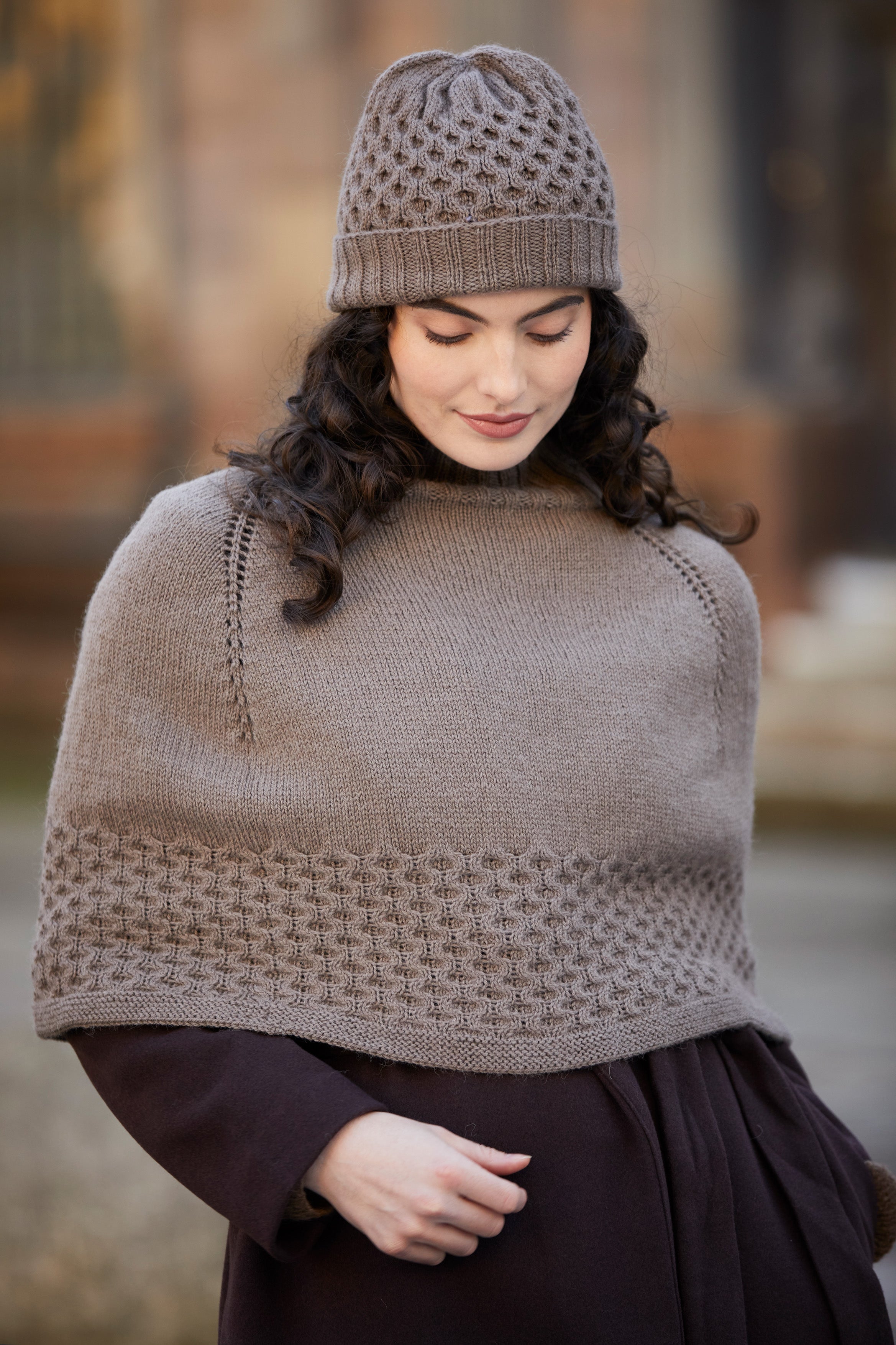 ROSALIE Hat & Poncho | MODE at ROWAN | ALPACA WOOL