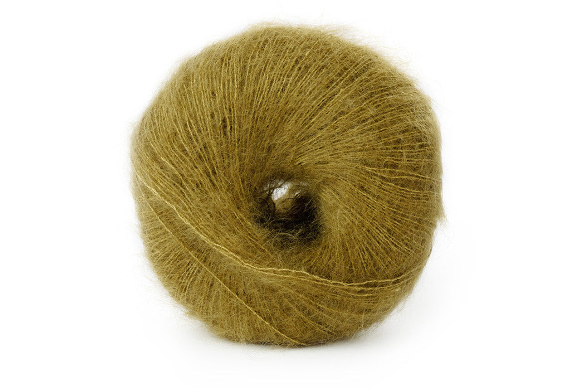 Lana Gatto Silk Mohair Luxusgarn aus 75% Super Kid Mohair und 25% Seide, hochwertiges italienisches Strickgarn für Pullover, Cardigans, Schals, Tücher, Wintermode und exklusive Handarbeitsprojekte, Made in Italy