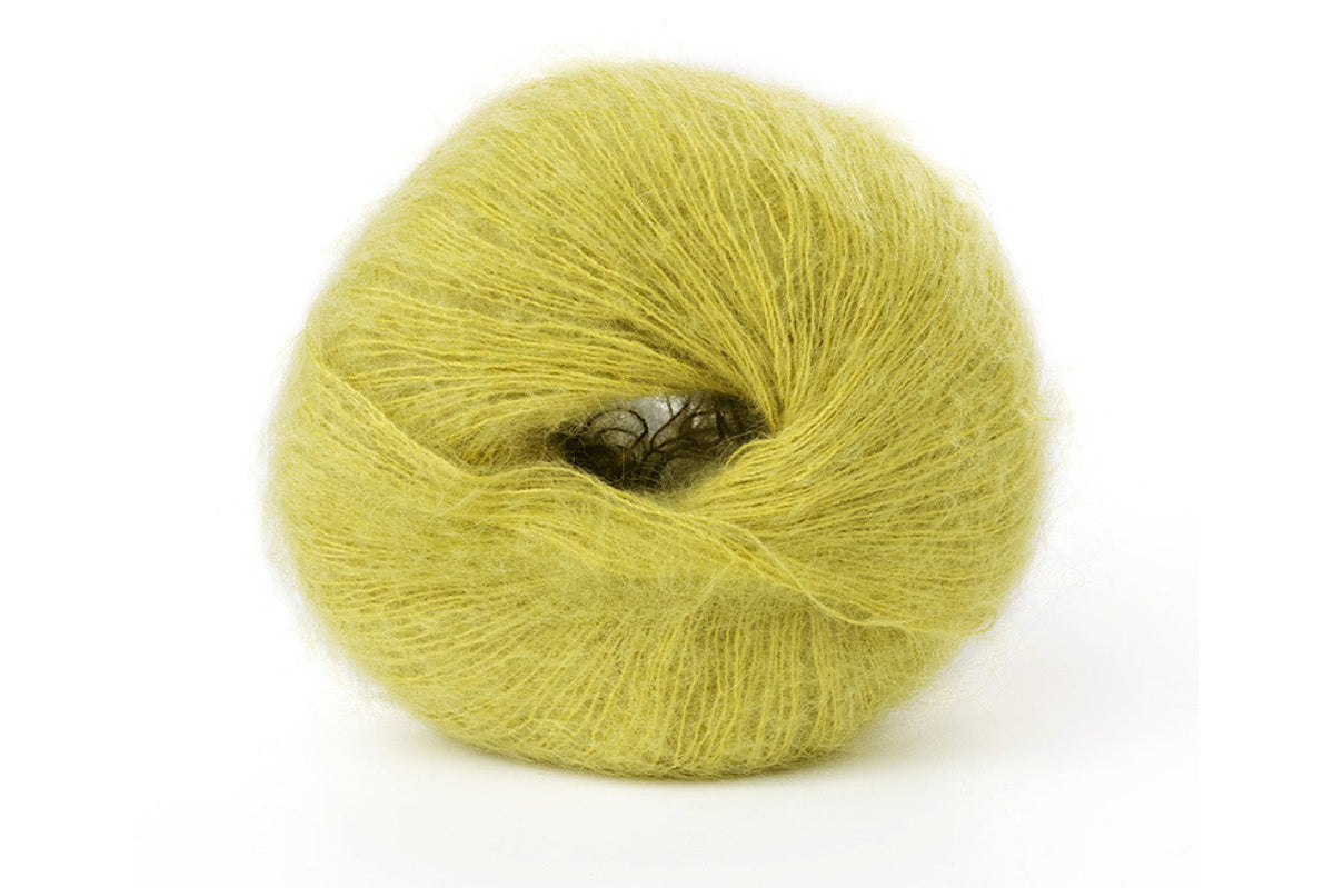 Lana Gatto Silk Mohair Made in Italy aus Super Kid Mohair und Seide für elegante Strickjacken, Pullover und Schals