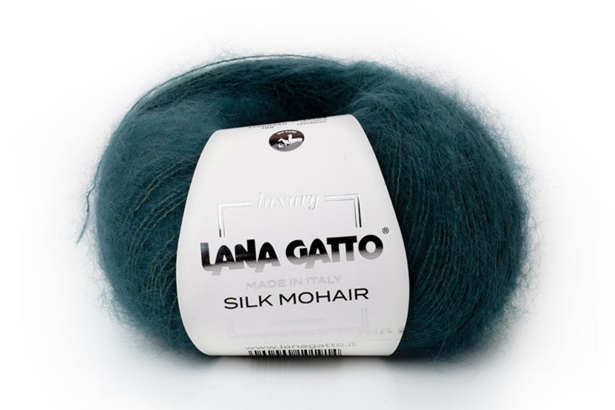 Mohairgarn mit Seide Lana Gatto Silk Mohair für Pullover stricken, Cardigans häkeln und luxuriöse Wintermode gestalten