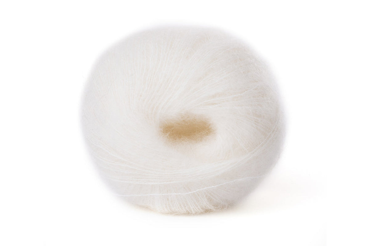 Lana Gatto Silk Mohair Premium-Strickgarn aus 75% Super Kid Mohair und 25% Seide, luxuriöses Naturgarn Made in Italy für Pullover, Cardigans, Schals, Tücher und exklusive Wintermode