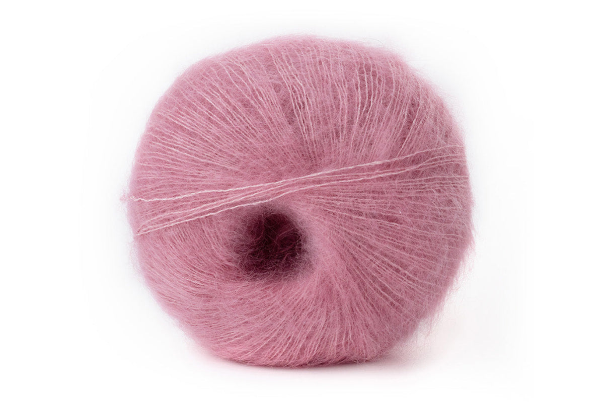 Lana Gatto Silk Mohair Premium-Garn aus 75% Super Kid Mohair und 25% Seide, luxuriöses italienisches Strickgarn für Pullover, Cardigans, Schals, Tücher und exklusive Handarbeitsprojekte, Made in Italy