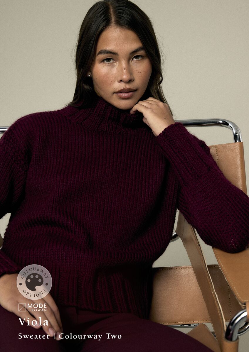VIOLA SWEATER | MODE at ROWAN | CHUNKY WOOL