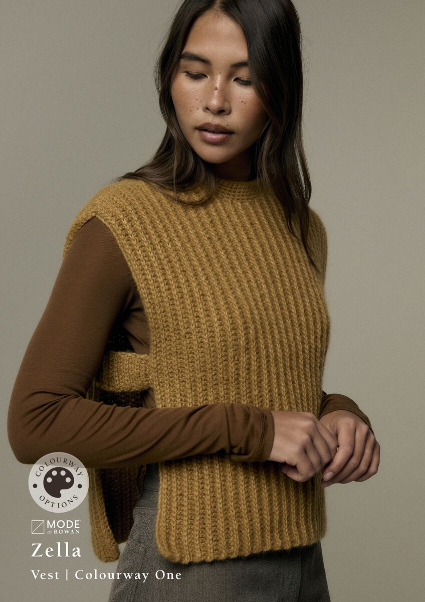 ZELLA VEST | MODE at ROWAN | SOFTEST ALPACA