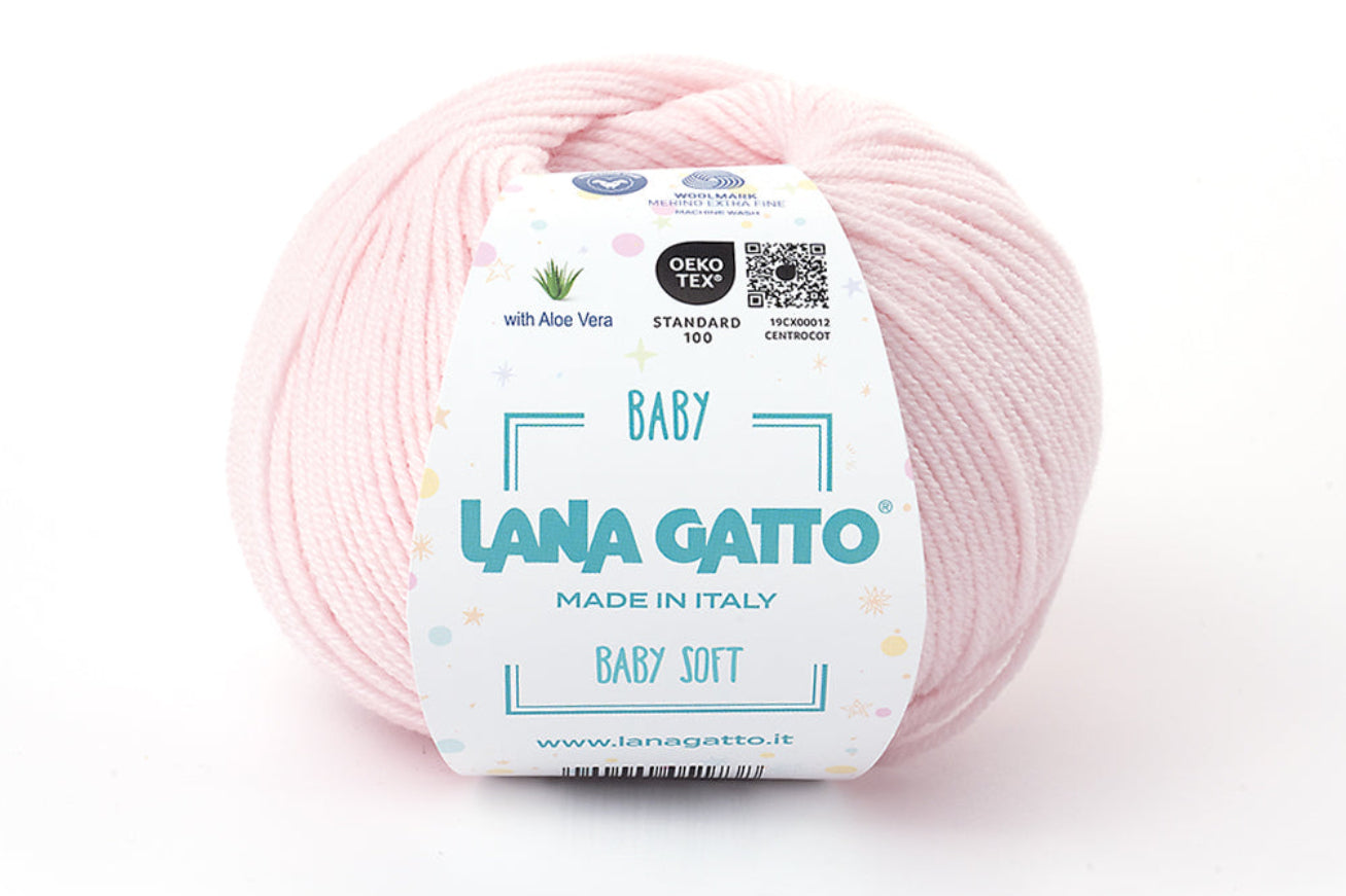 Lana Gatto Baby Soft Garn kaufen – luxuriöse Merinowolle für Babysachen, Babystrampler, Babyjacken, Babymützen, Kinderkleidung und hochwertige Strick- und Häkelprojekte