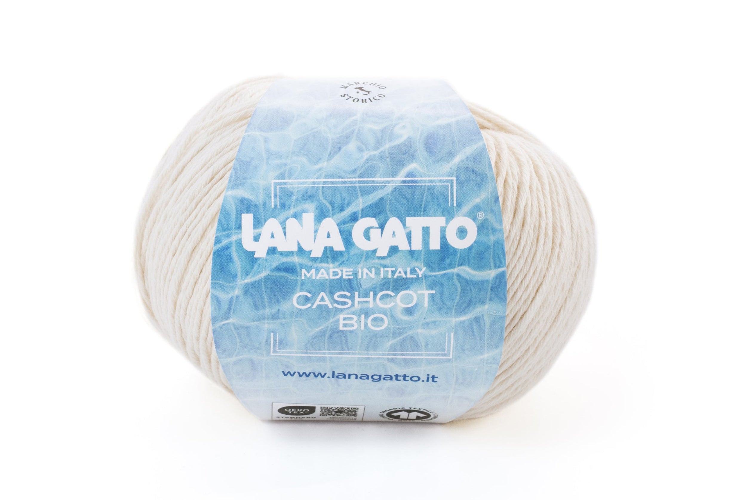 Lana Gatto Cashcot Bio, Baumwoll-Kaschmir-Garn, 90% Bio-Baumwolle, Cotton Cashmere Yarn