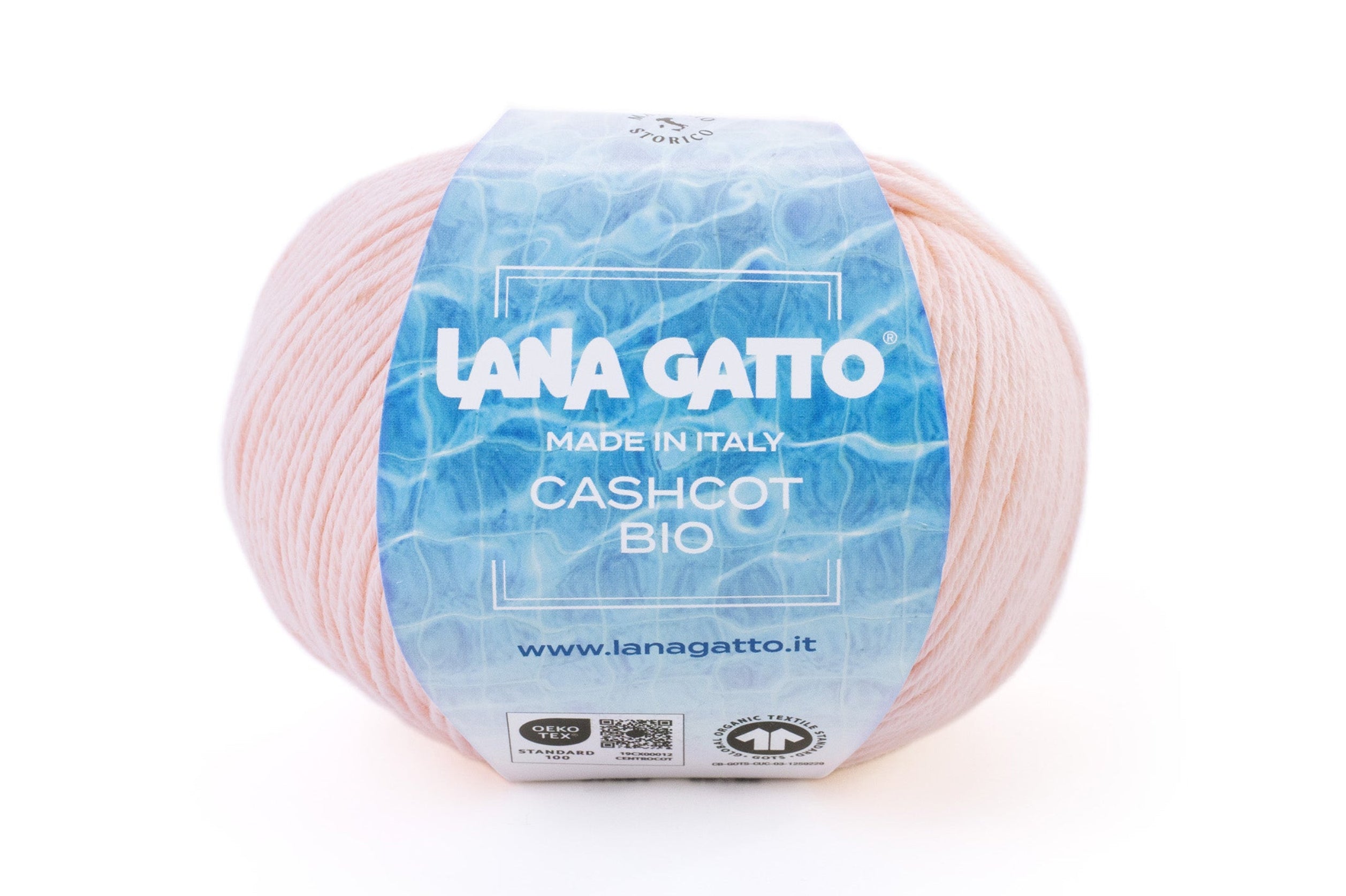 Lana Gatto Cashcot Bio, leichtes Sommergarn aus Bio-Baumwolle mit Kaschmir, Rosa
