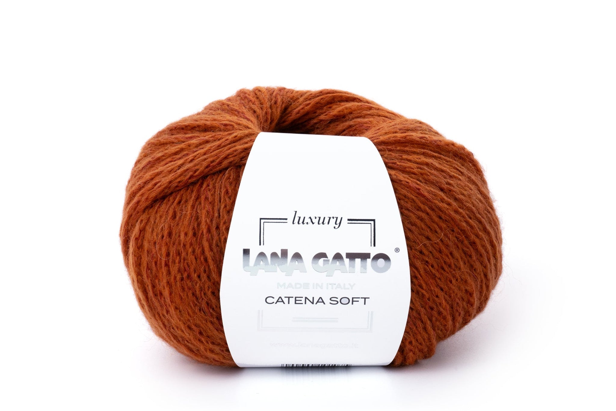 Lana Gatto Catena Soft Strickgarn 40% Baumwolle 37% Merinowolle 23% Baby Alpaka das Premium Mischgarn für weiche Pullover und Schals