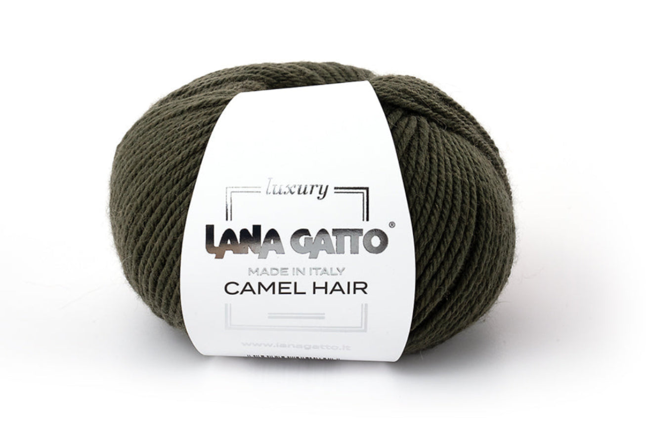 Premium-Wolle Lana Gatto Camel Hair für Schals, Tücher, Fäustlinge, Handschuhe und Mützen, besonders weich, formstabil und pflegeleicht für den Alltag
