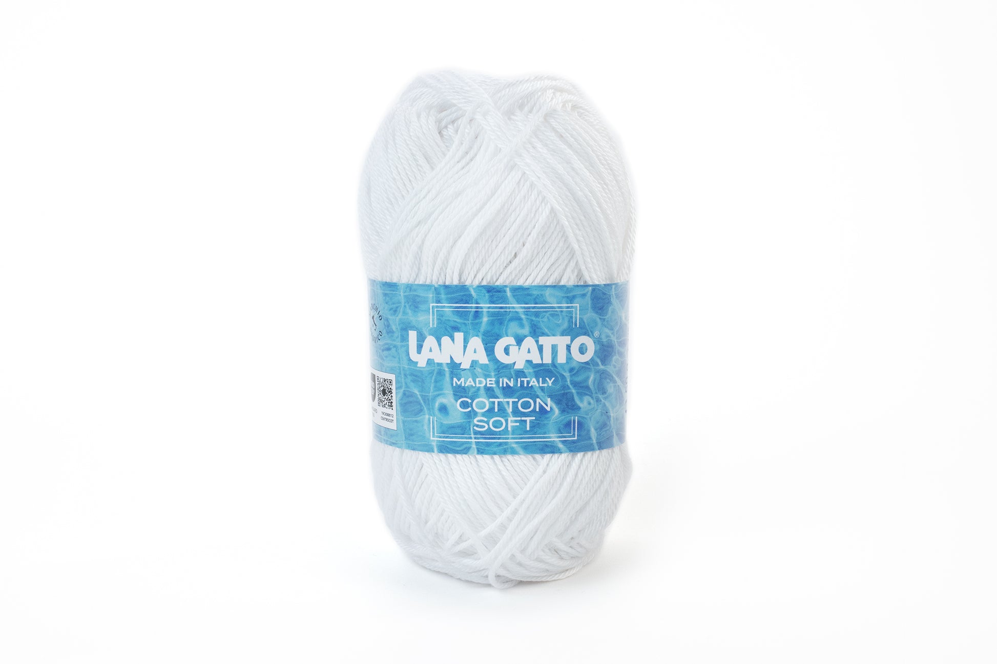 Hochwertiges Strickgarn aus ägyptischer Baumwolle Lana Gatto Cotton Soft für Tops, Blusen, Sommerkleider und exklusive Accessoires, Farbe: Biaco 31315