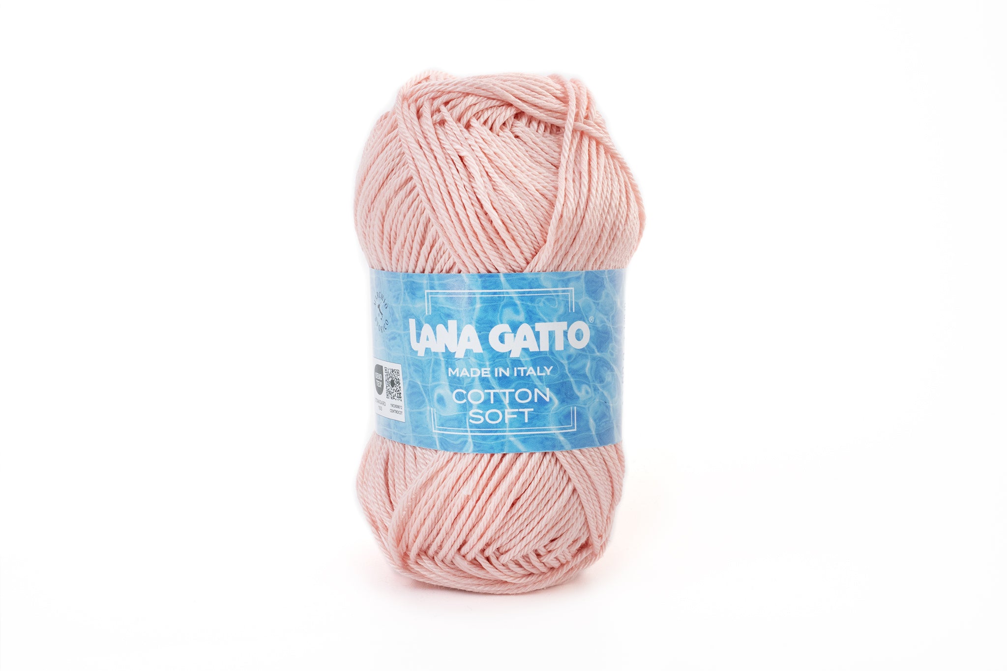 Italienisches Baumwollgarn Lana Gatto Cotton Soft aus Mako-Baumwolle für elegante Damenbekleidung und moderne Strickdesigns, Farbe: Rosa Baby 31316