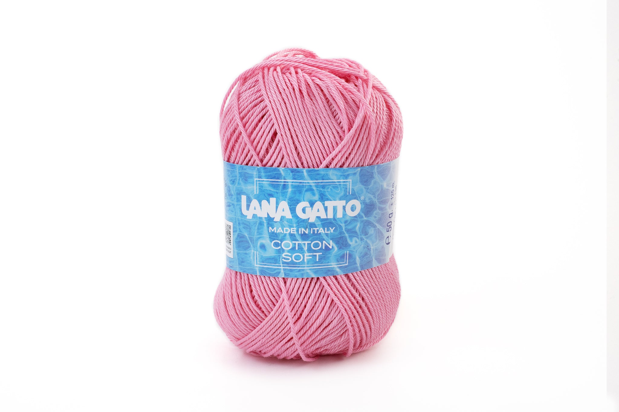 Lana Gatto Cotton Soft hochwertiges Baumwollgarn mit brillanten Farben für Pullover, Kleider und Cardigans, Farbe: Rosa 31318