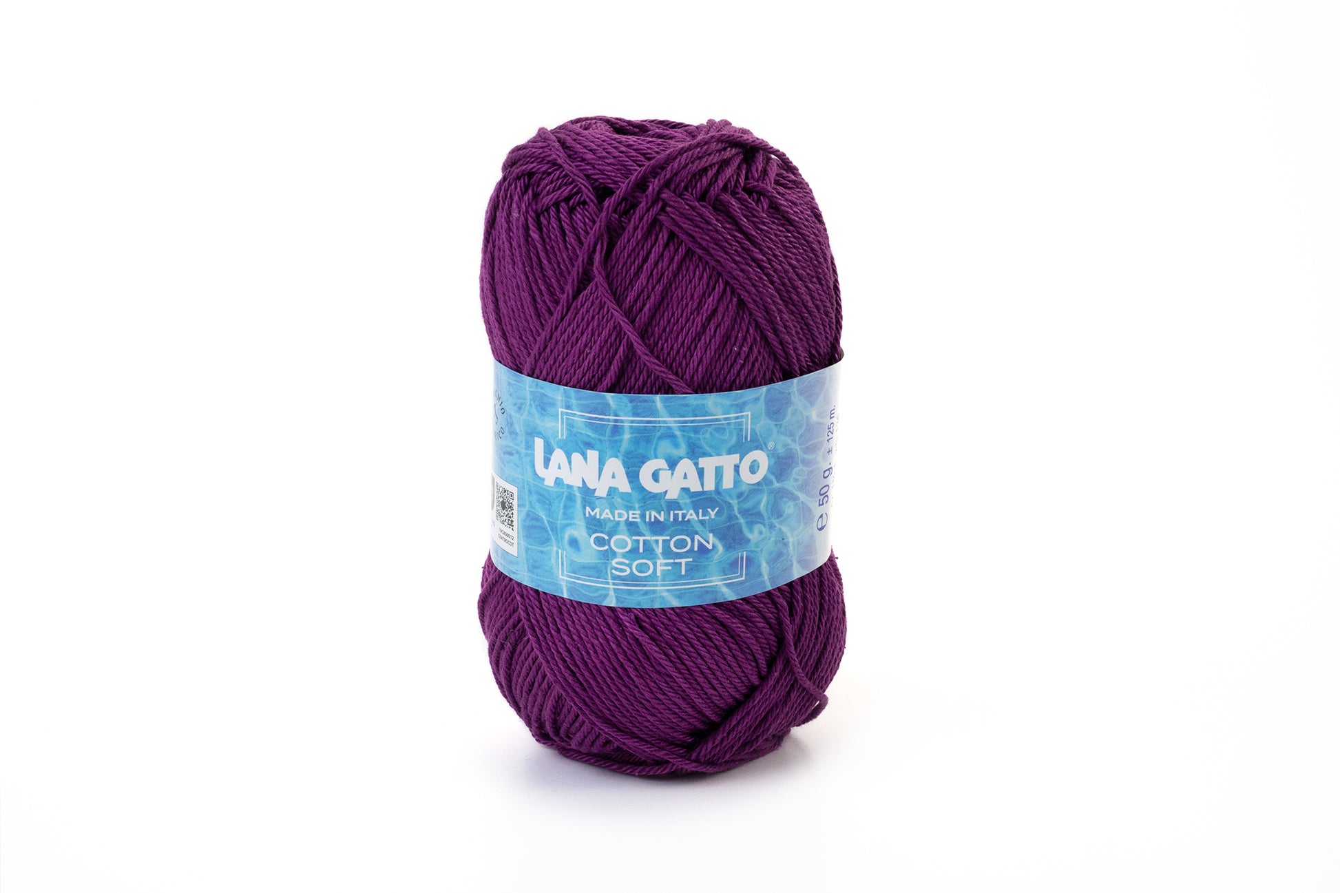 Lana Gatto Cotton Soft, Baumwollgarn für Kleidung und Accessoires, Farbe: Viola 31321