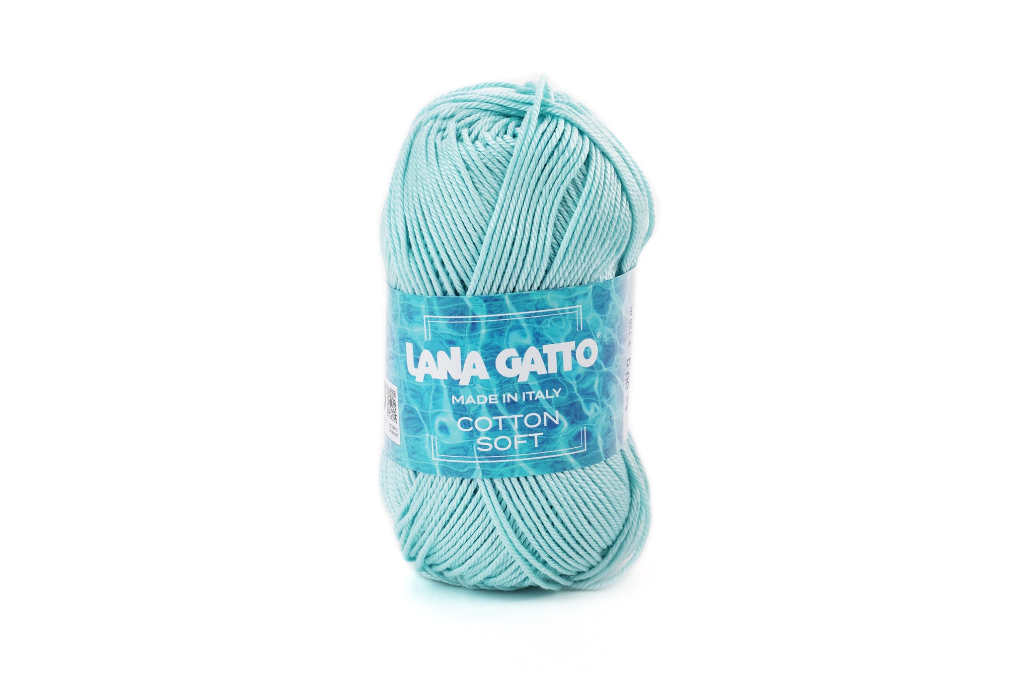 Lana Gatto Cotton Soft, leichte Sommer-Baumwolle, weiches Mako-Garn für Kleidung und Accessoires, Farbe: Turchese 31331