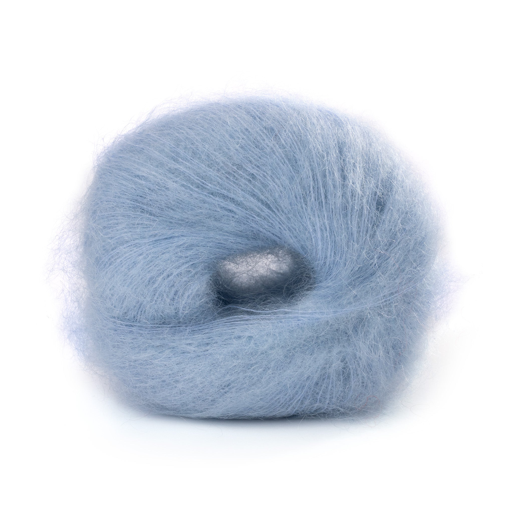 Lana Gatto Mohair Royal Blau 2119. Flauschiges Mohairgarn für Babydecken und Kindersachen. Hautfreundlich und atmungsaktiv. 215 Meter pro 25 Gramm