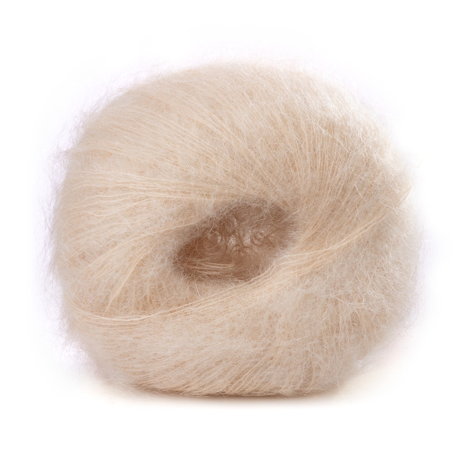 Lana Gatto Mohair Royal hellbeige Wolle 5893. 80% Kid Mohair 20% Polyamid. Leichtes Sommermohair für feine Pullover und Schals. Handstrickgarn. 25g / 215m