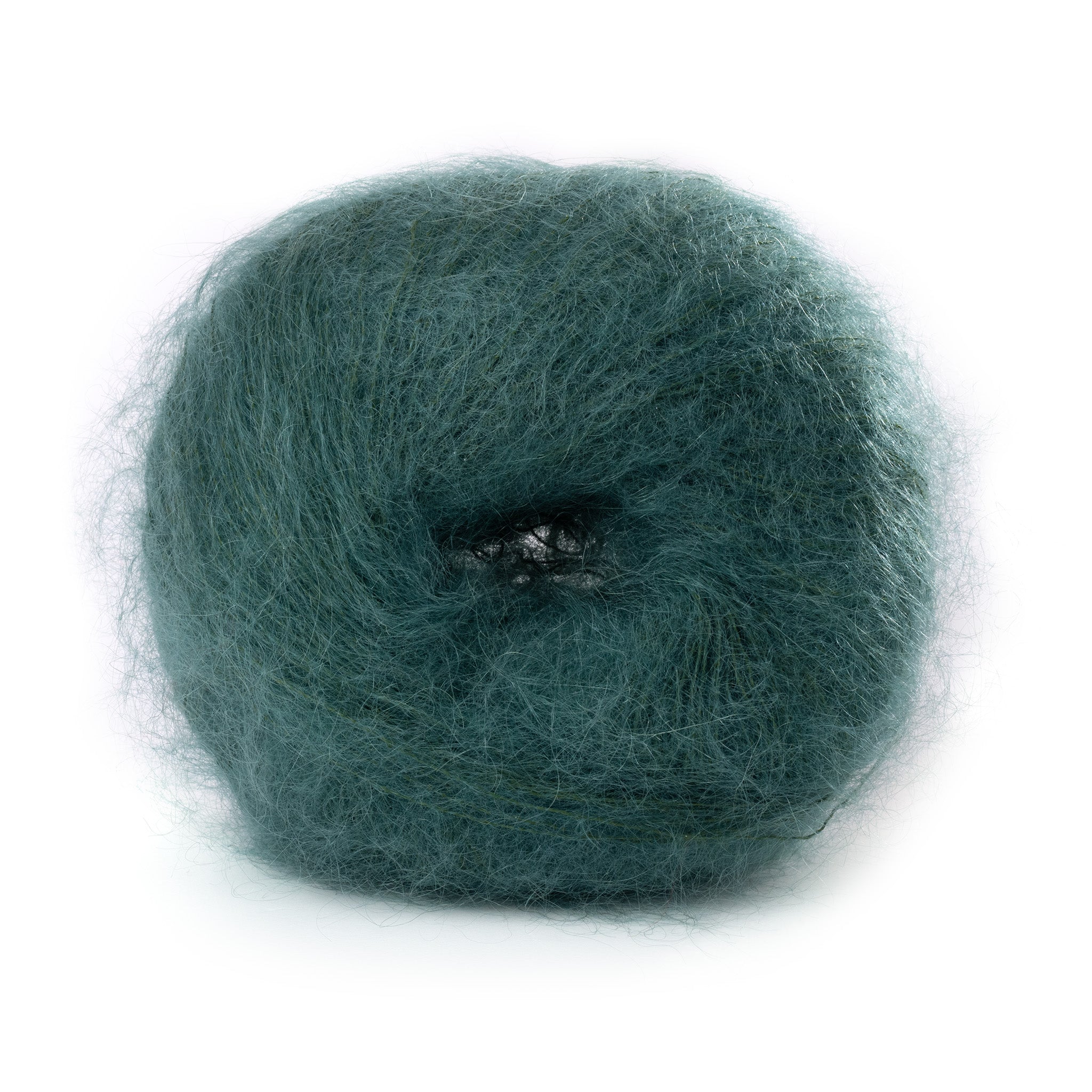 Lana Gatto Mohair Royal Grün 5896. Weiches Garn für zarte Babykleidung und feine Accessoires. Flauschiger Kid Mohair. Gleichmäßige Faser für perfekte Maschen