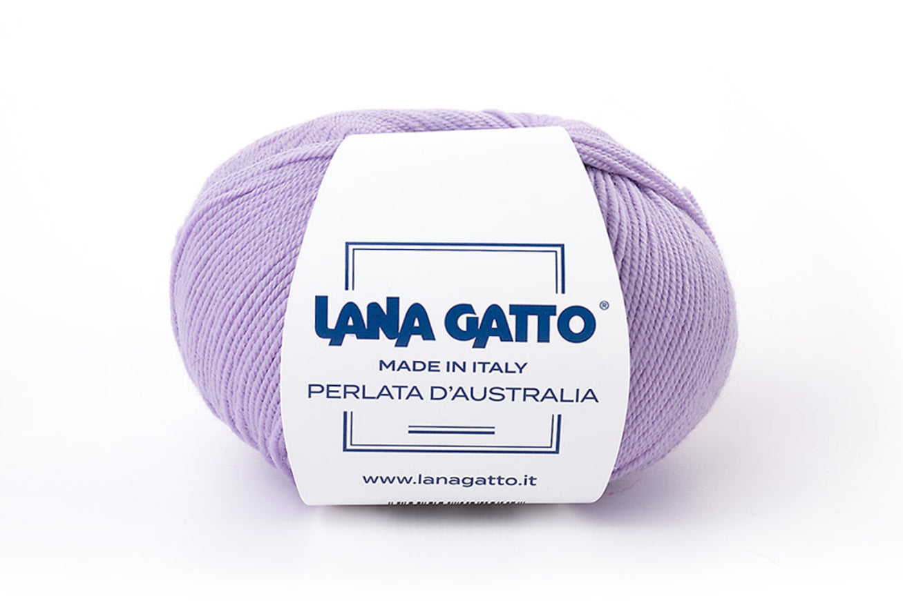 Lana Gatto Perlata d'Australia 14627 - Weiches 100% Virgin Merino Wolle. Perfekt für Zopf- und Lochmuster, Pullover und Schals