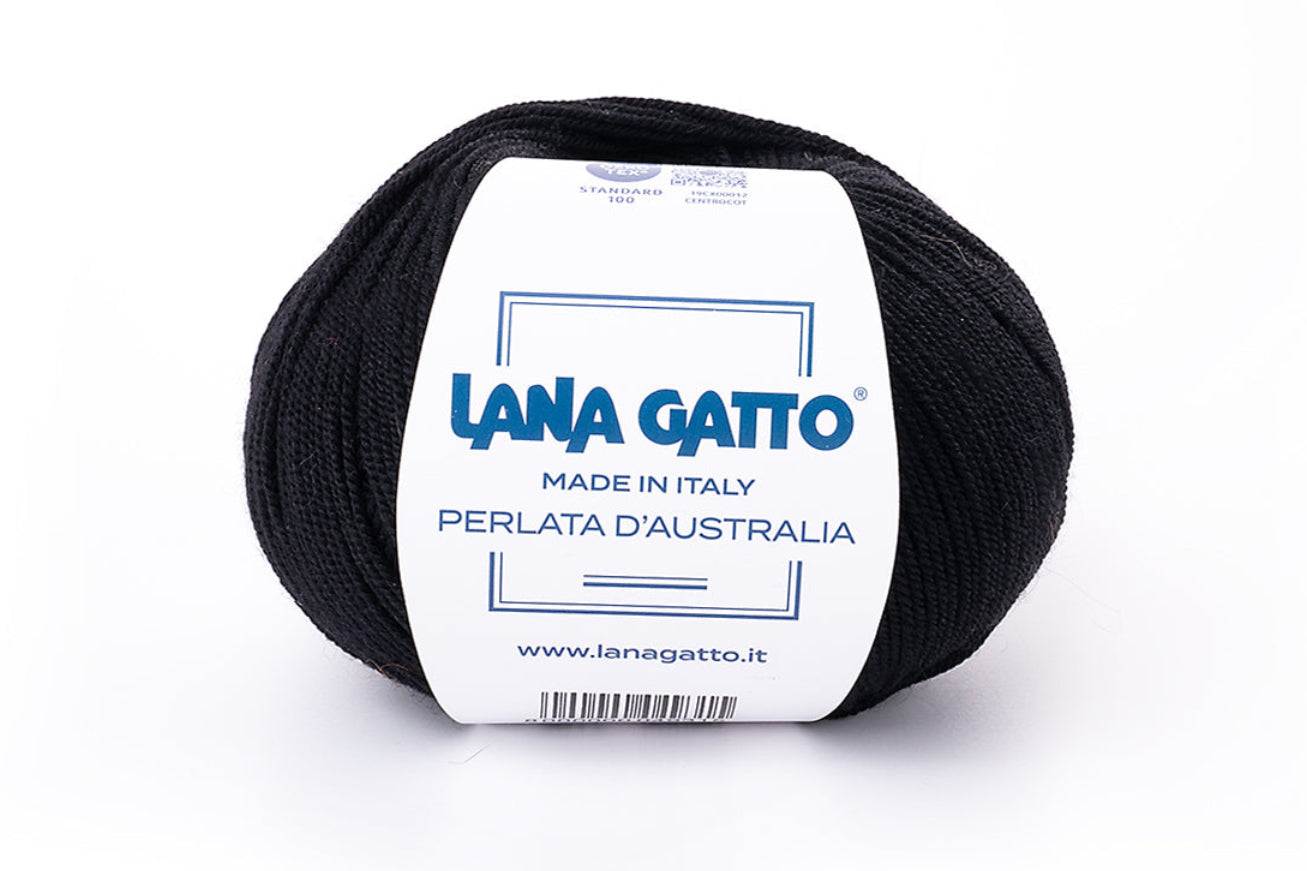 Lana Gatto Perlata d'Australia 3617 - Weiches 100% Virgin Merino Wolle. Perfekt für Zopf- und Lochmuster, Pullover und Schals