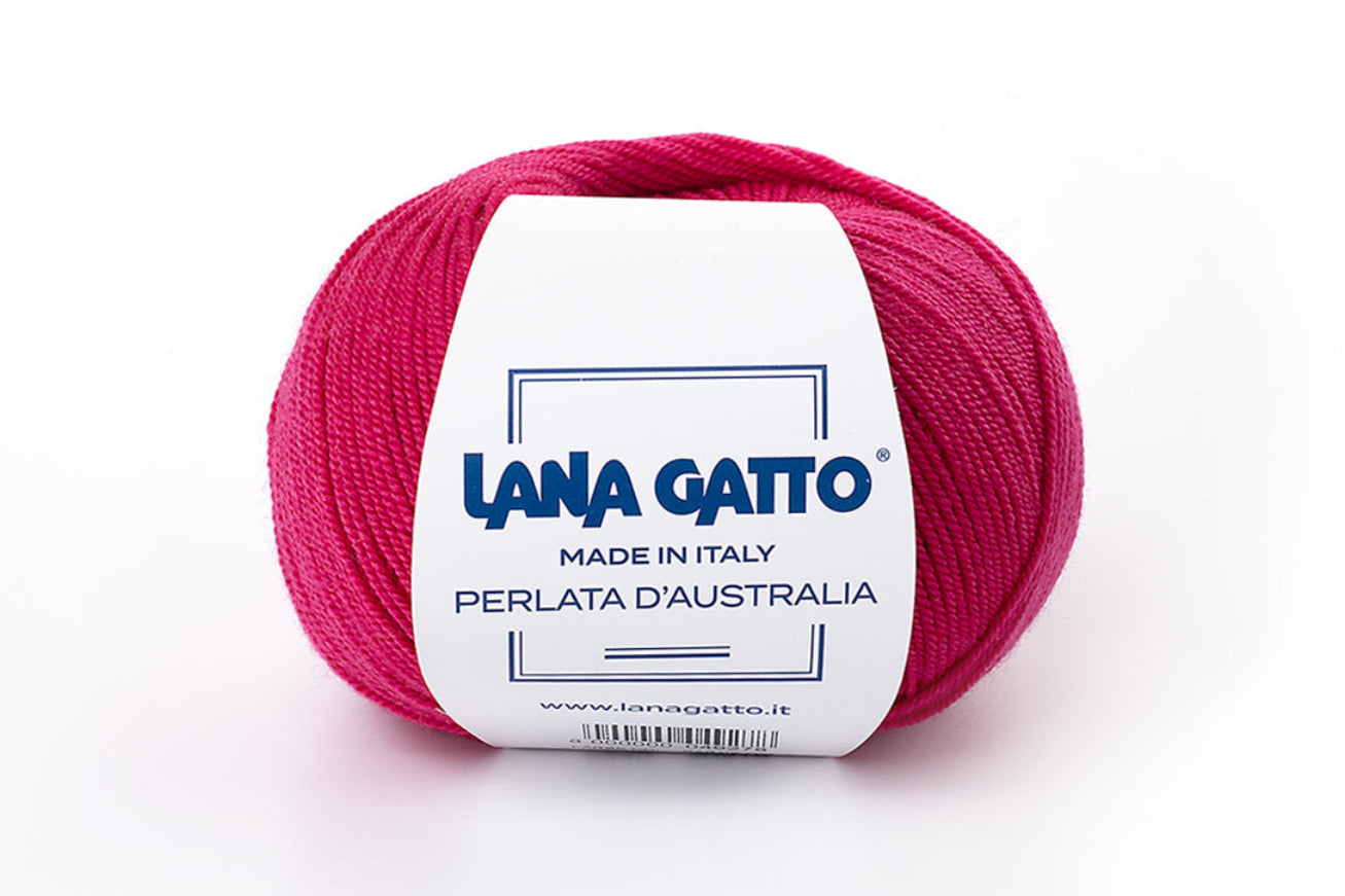 Lana Gatto Perlata d'Australia 5240 - Weiches 100% Virgin Merino Wolle. Perfekt für Zopf- und Lochmuster, Pullover und Schals