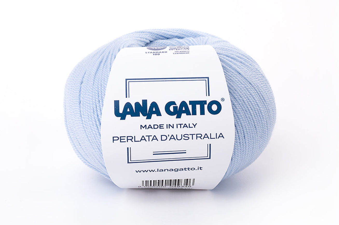 Lana Gatto Perlata d'Australia 632 - Weiches 100% Virgin Merino Wolle. Perfekt für Zopf- und Lochmuster, Pullover und Schals