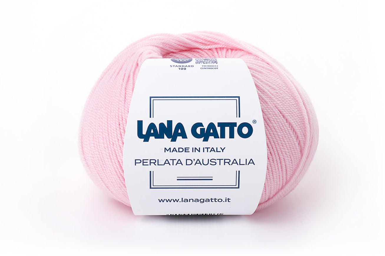 Lana Gatto Perlata d'Australia 954 - Weiches 100% Virgin Merino Wolle. Perfekt für Zopf- und Lochmuster, Pullover und Schals