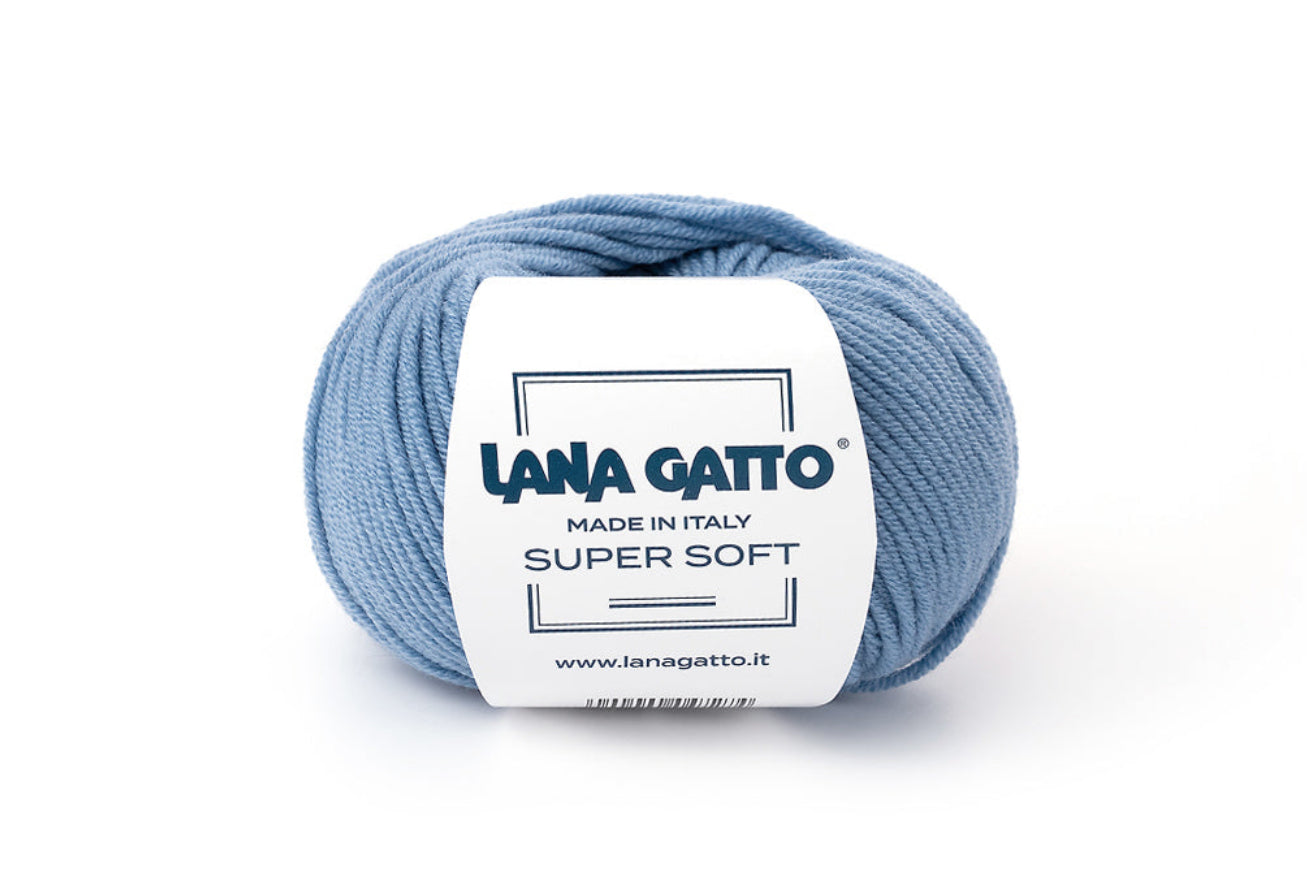 Lana Gatto Super Soft Garn kaufen – hochwertiges Naturgarn mit LAUFLÄNGE 50 g | 125 m / 137 yds für Damenmode, Herrenmode, Babymode und exklusive Strickmode