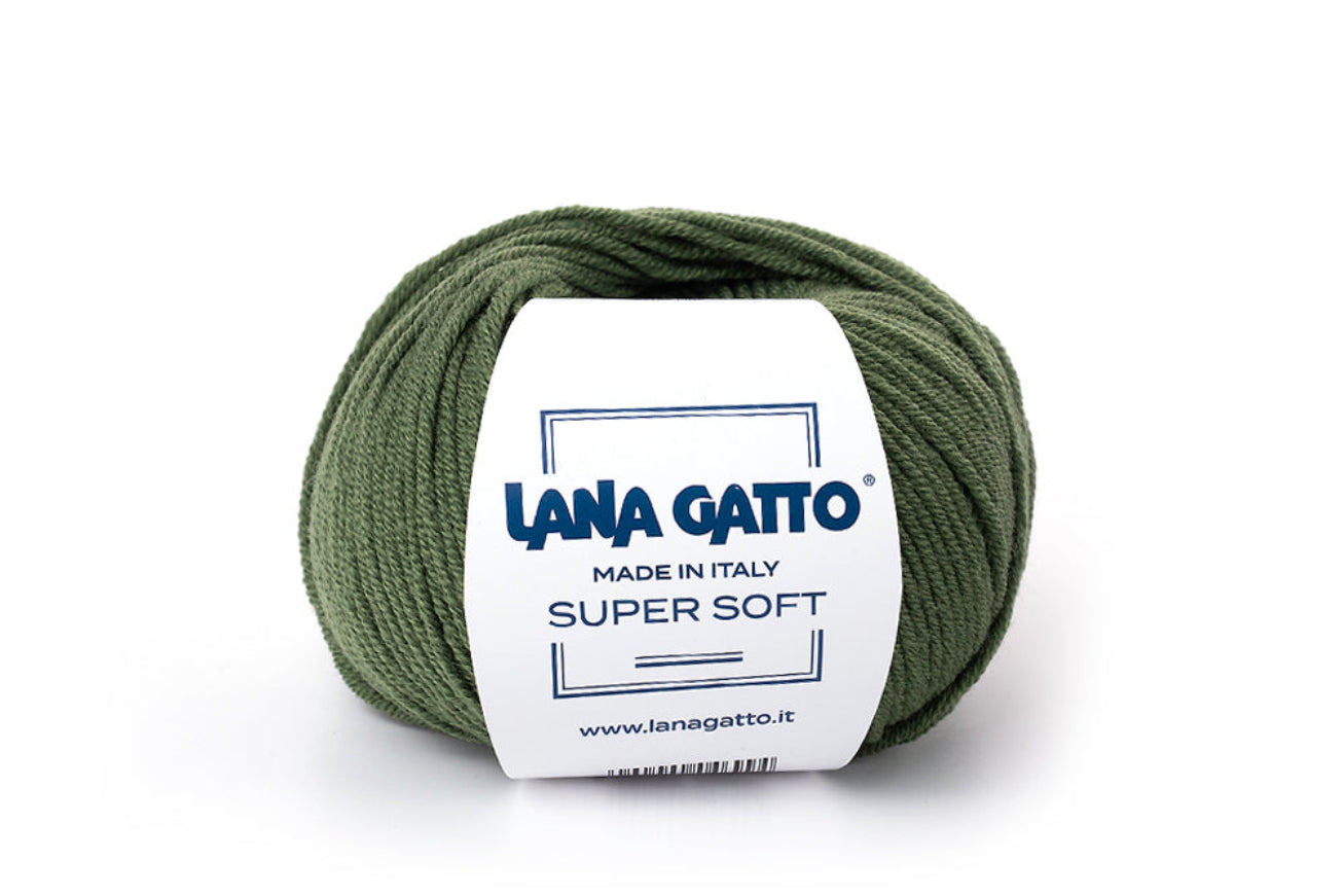 Lana Gatto Super Soft Premium-Wolle Made in Italy für Babykleidung, Kinderkleidung, Babydecken, Accessoires und hochwertige Handmade Fashion