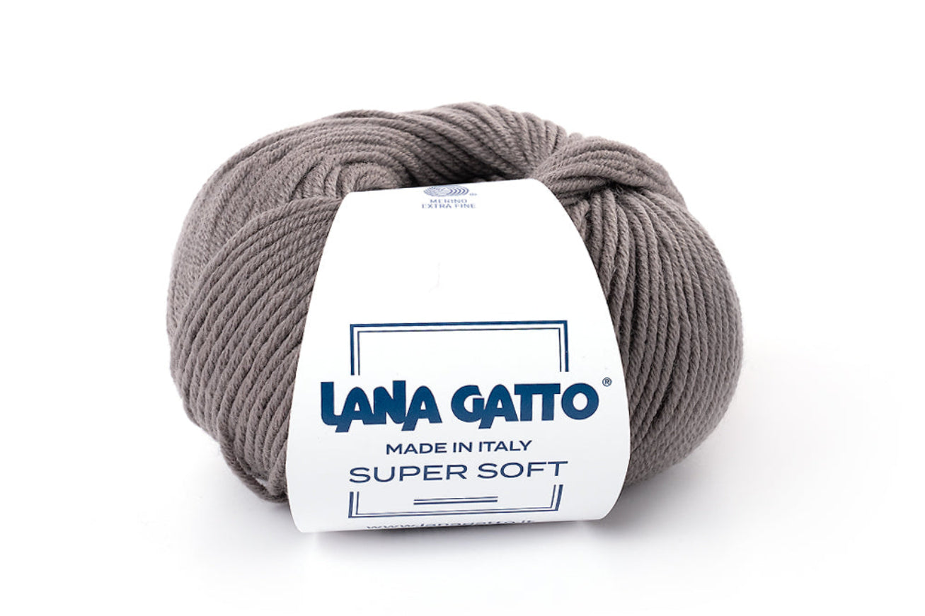 Lana Gatto Super Soft exklusives Premium-Garn aus 100% Extrafine Merino Wool für Pullover, Cardigans, Schals und luxuriöse Strick- und Häkelprojekte