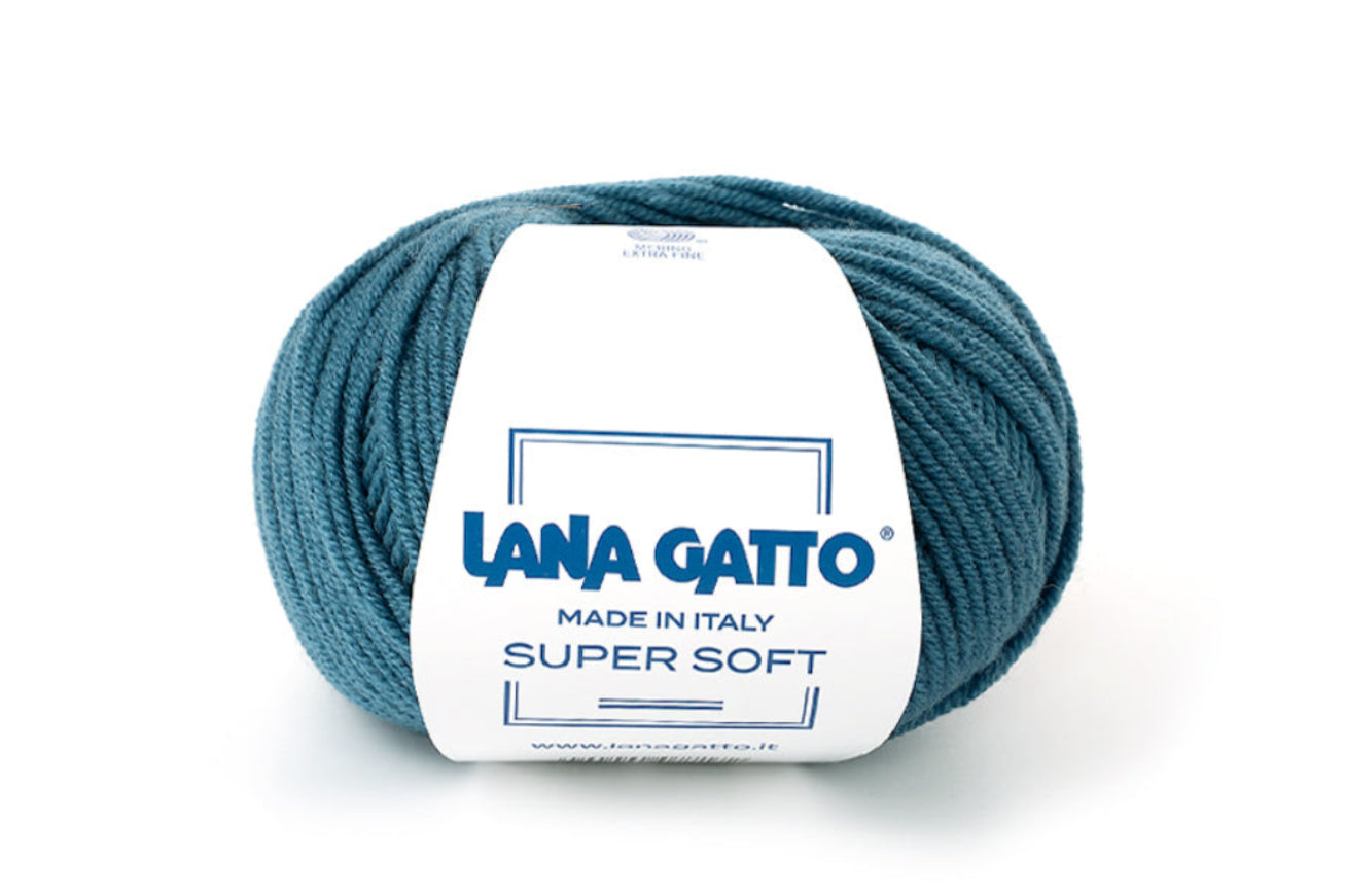 Lana Gatto Super Soft exklusives Premium-Garn für Strickmode, Wintermode, Babymode, Kinderbekleidung und hochwertige Designer-Handarbeitsprojekte