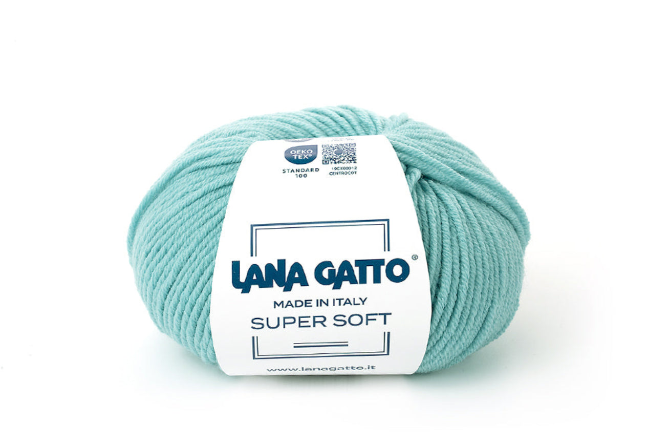 Lana Gatto Super Soft italienische Merinowolle für Snoods, Schals, Mützen, Pullover und moderne Designer-Strickmode aus Naturfasern